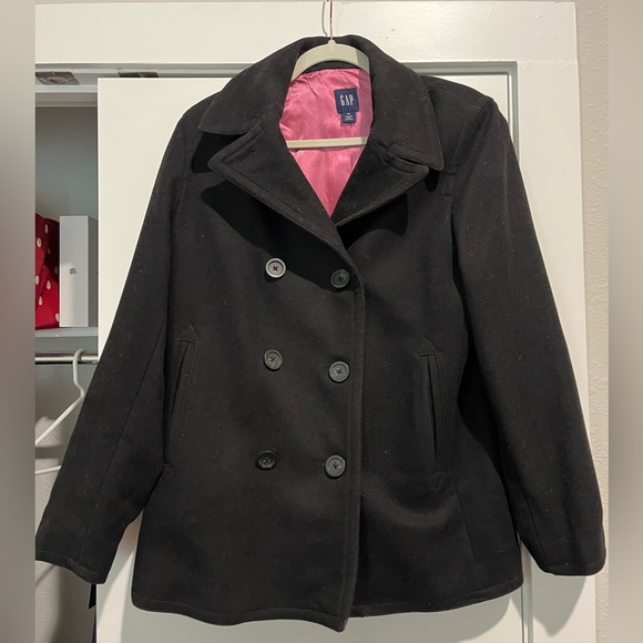 GAP Jackets & Blazers - ✨SALE✨  GAP Wool Peacoat with Pink Lining